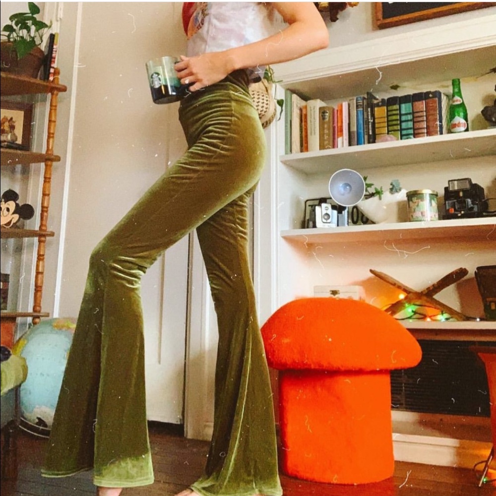 Homecooked Karma velvet bell bottoms